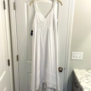 Express dress white dress size m NWT